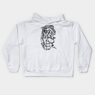 Cubist Self Portrait Kids Hoodie